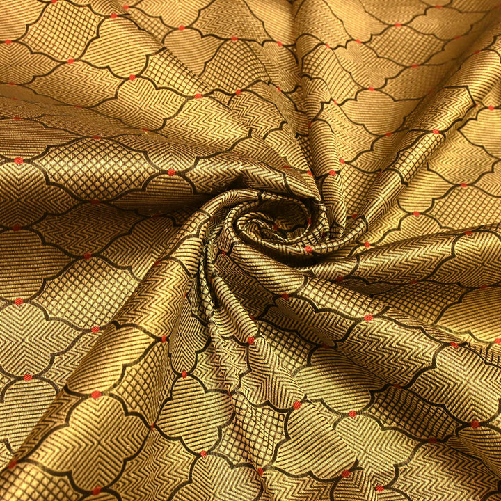 Silk Alfi Antique Zari Brocade Fabrics