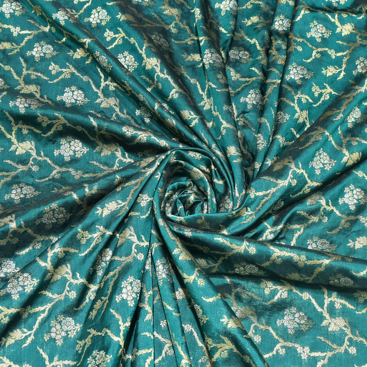 Silk Alfi Zari Brocade Fabrics