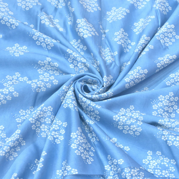 Silk Chanderi Digital Print Fabric