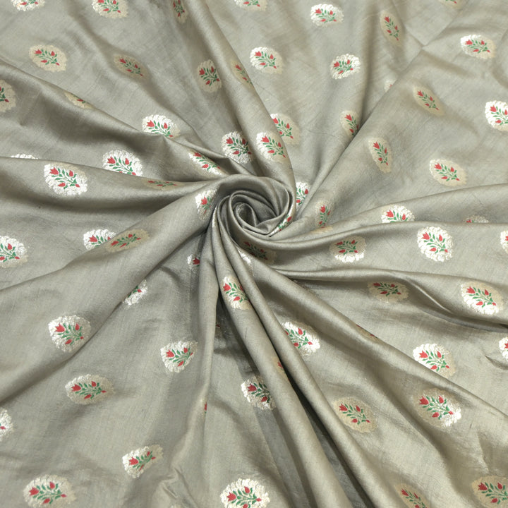 Pure Chiniya Silk Banarasi Brocade Fabric