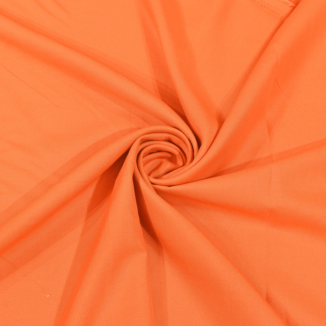 Deep Orange Colour 14Kg Rayon Cotton Fabrics