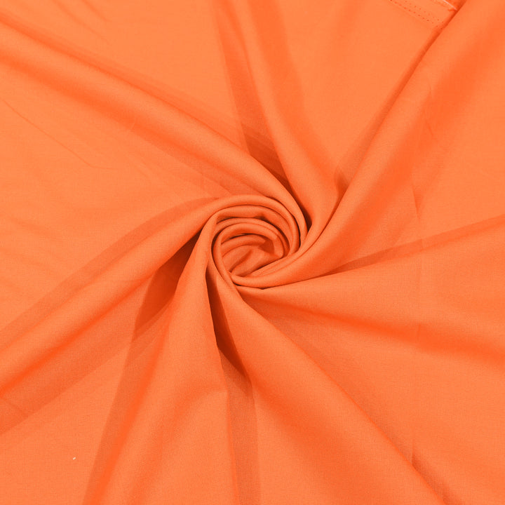 Deep Orange Colour 14Kg Rayon Cotton Fabrics