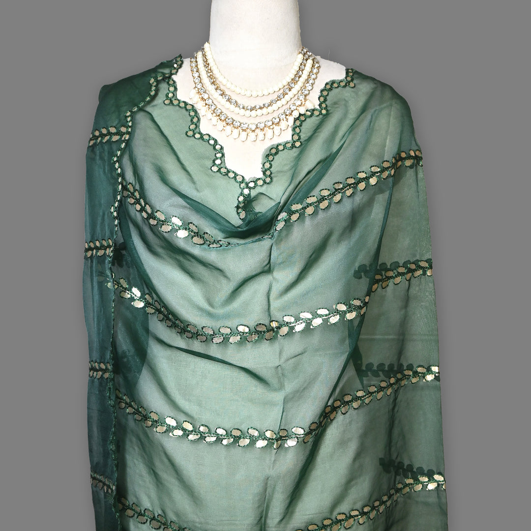 Organza Gota Patti Work Dupatta – Elegant Ethnic Dupatta for Women
