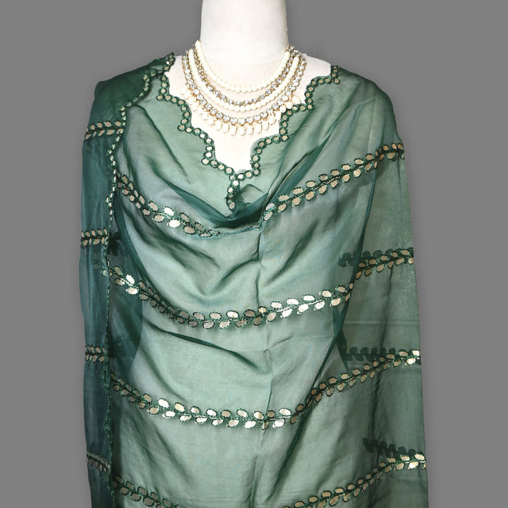 Organza Gota Patti Work Dupatta – Elegant Ethnic Dupatta for Women