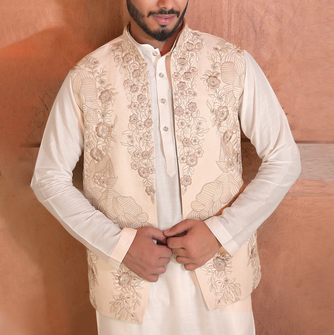 Hand Work Designer Nehru Jacket with Kurta and Trouser