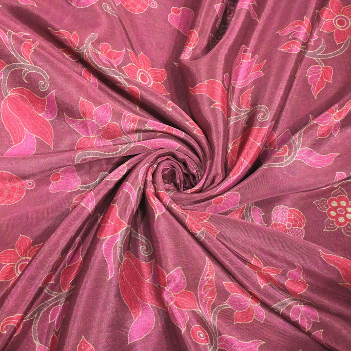 Multi Color Viscose Crepe, Floral Digital Print Fabrics