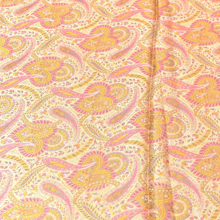 Gajji Satin Position Print Zari Jacquard Fabrics