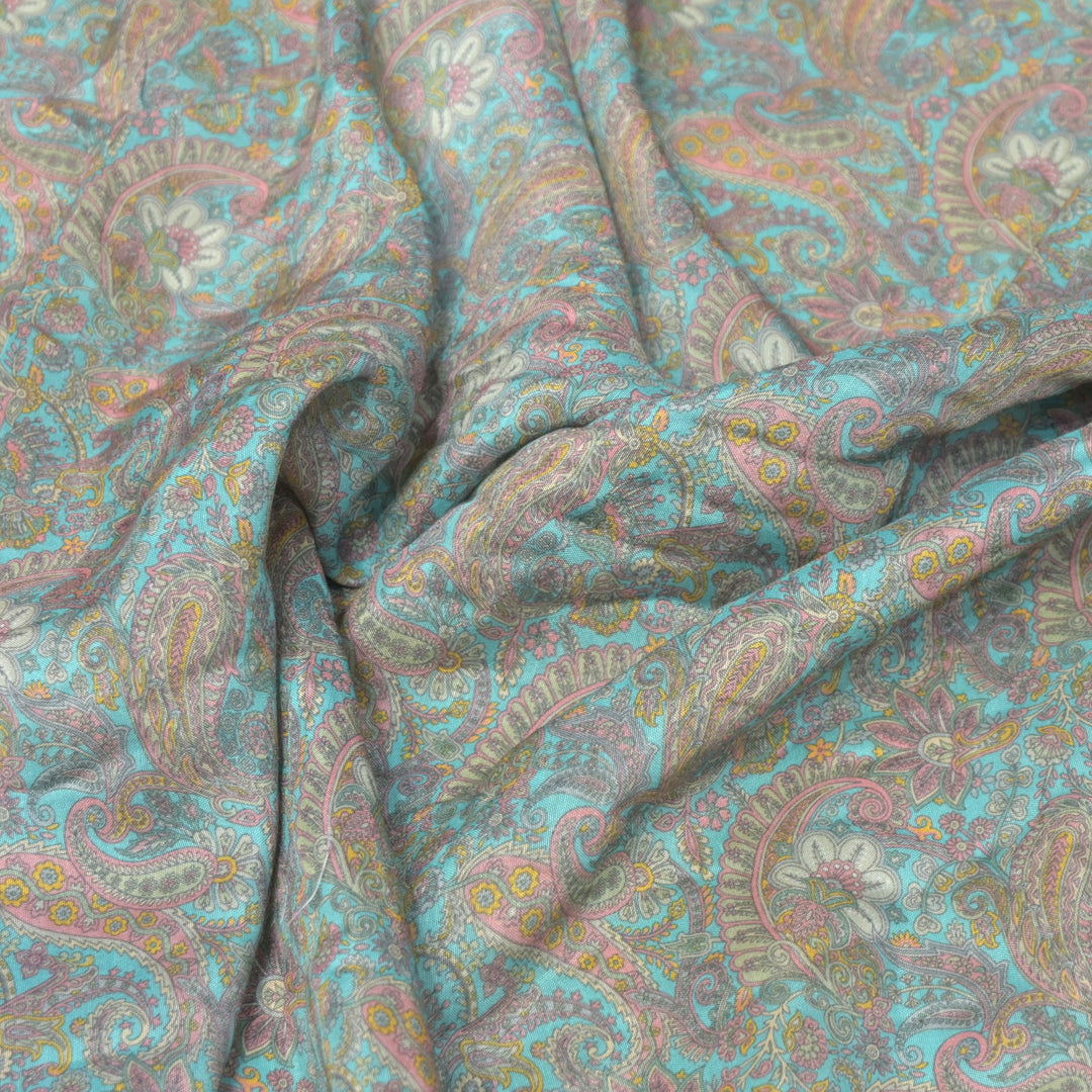 Floral Bamberg Satin Digital Print Fabrics