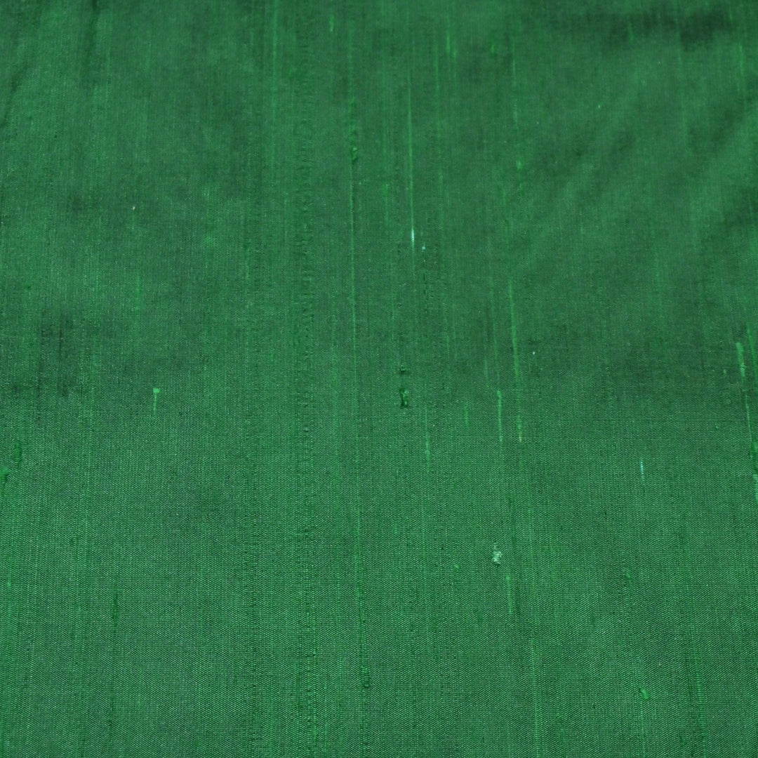 Green Colour 100gm Pure Raw Silk Fabrics