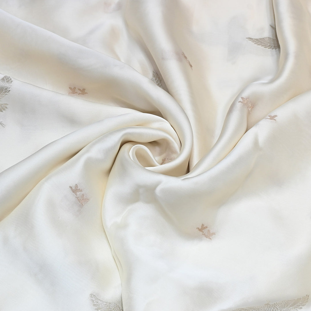 Satin Organza Zari Jacquard Fabric - AL390847-1