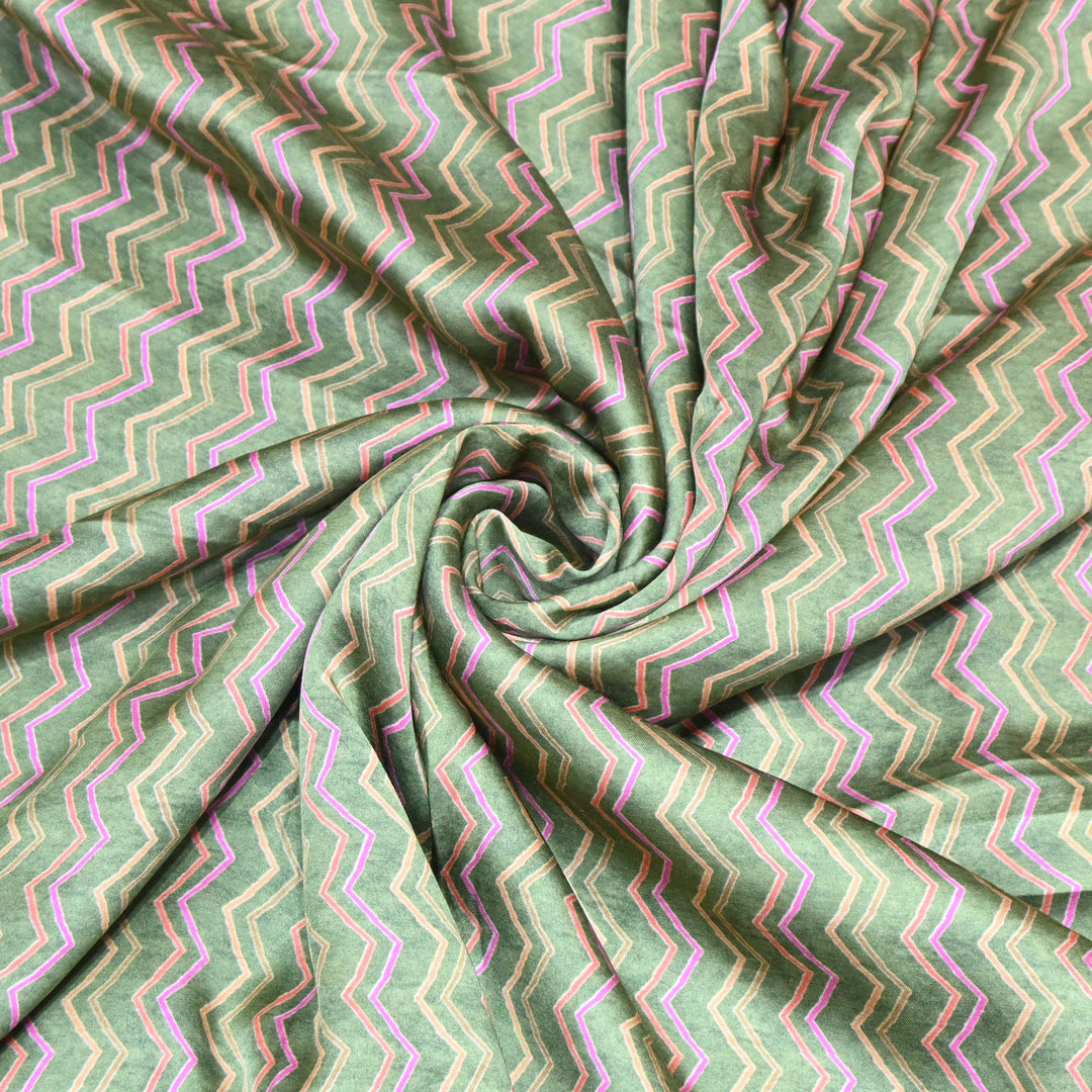 Bemberg Satin Digital Print Fabric– Soft Luxury Designer Satin Fabric 001333-32
