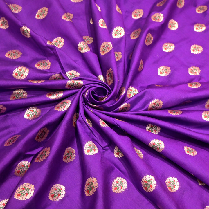 Pure Chiniya Silk Banarasi Brocade Fabric