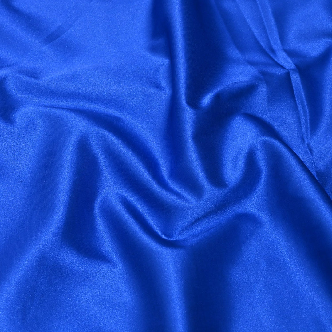 Dark Blue Colour Armani Satin Fabrics