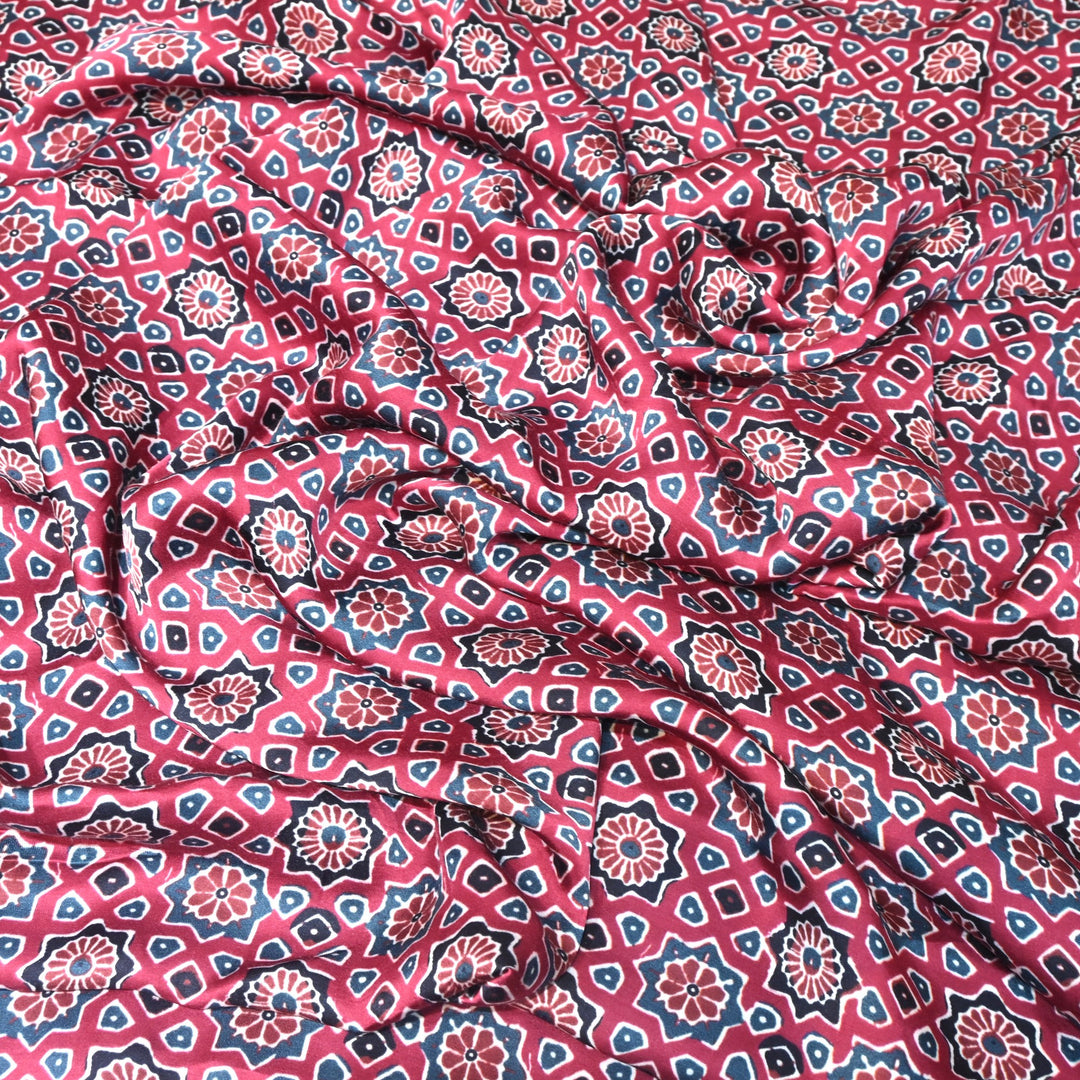 Modal Satin Digital Print Fabric