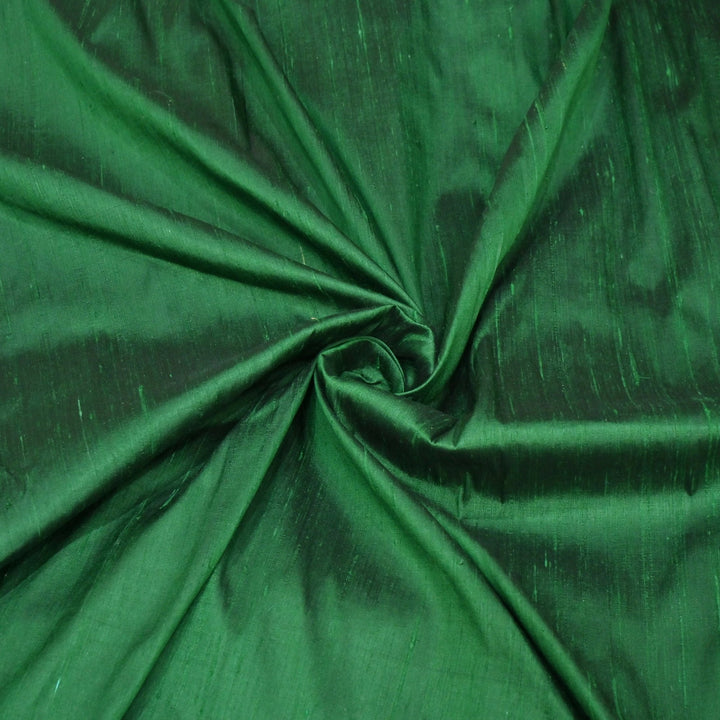 Green Colour 100gm Pure Raw Silk Fabrics