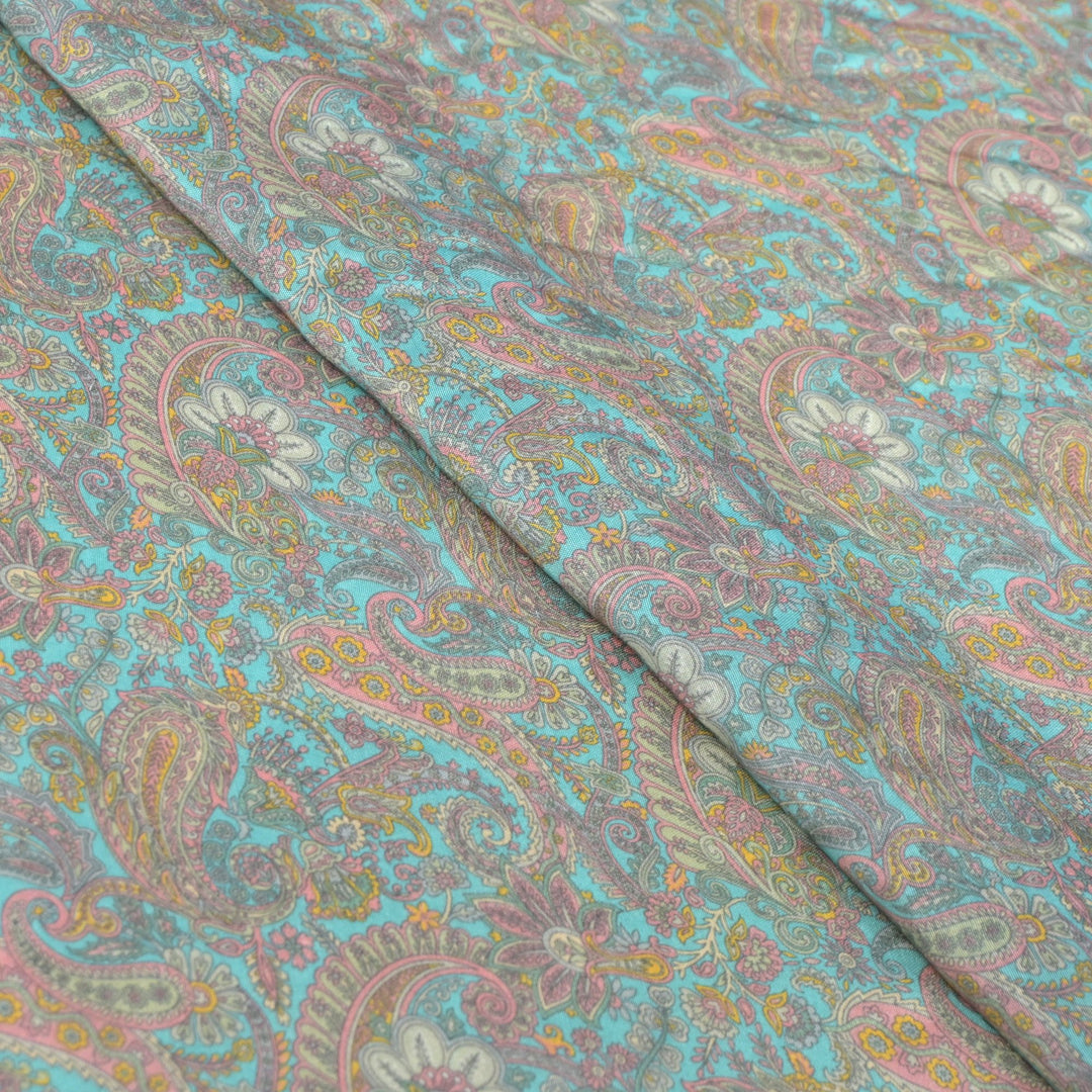 Floral Bamberg Satin Digital Print Fabrics