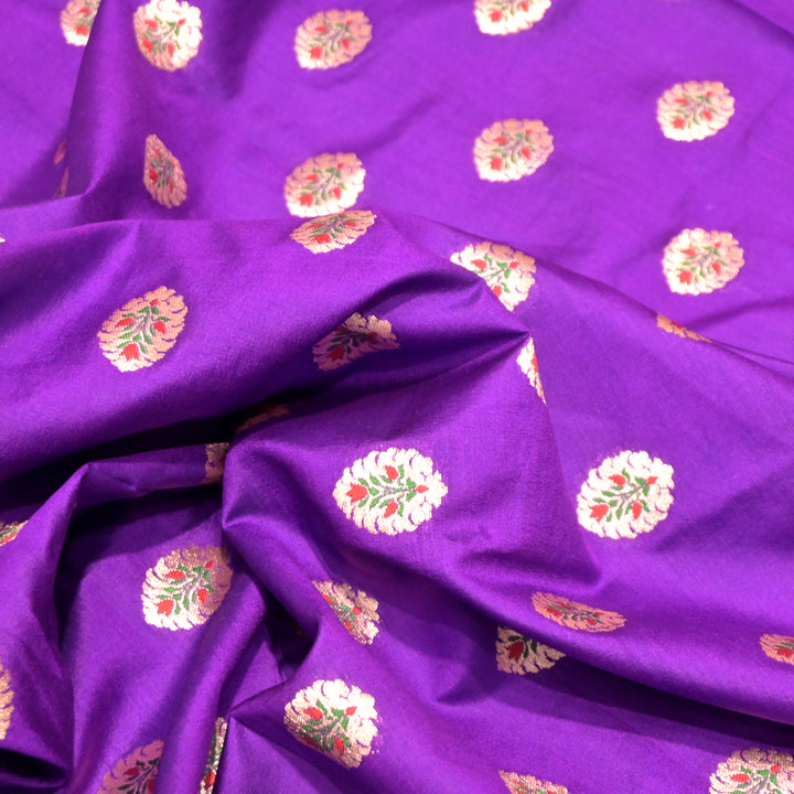 Pure Chiniya Silk Banarasi Brocade Fabric