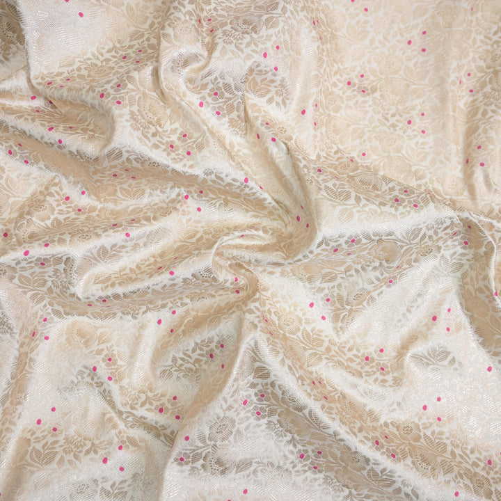 Ivory Silk Meena Zari Brocade | B-22-191