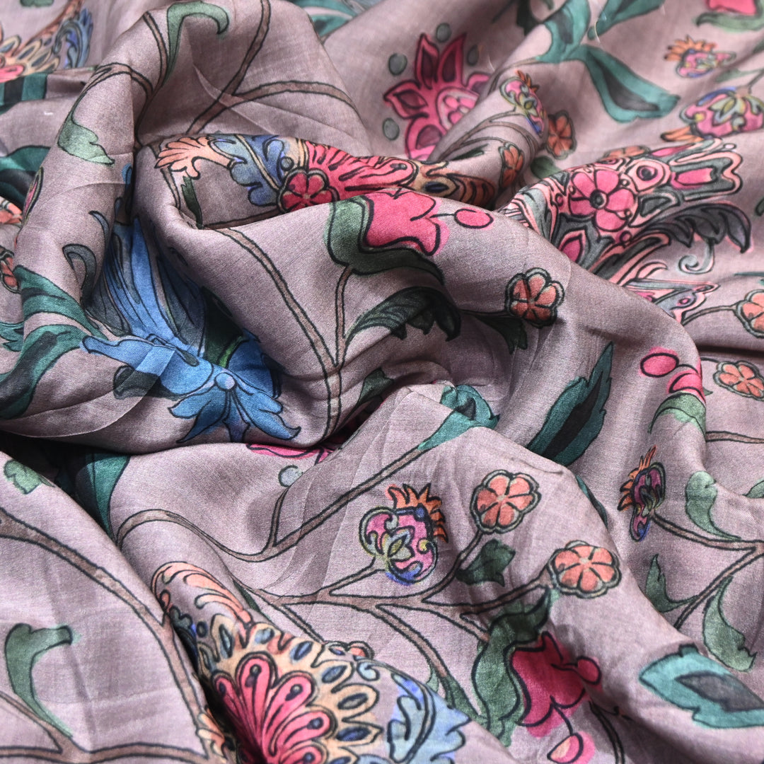 Multicolor Muslin Digital Print Fabric-KTP44-08