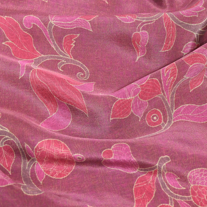 Multi Color Viscose Crepe, Floral Digital Print Fabrics