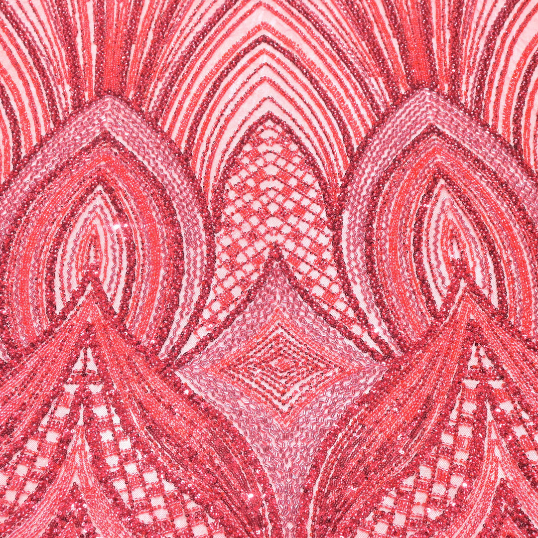 Beautiful Imported Net Cut Dana Sequins Embroidery Fabrics