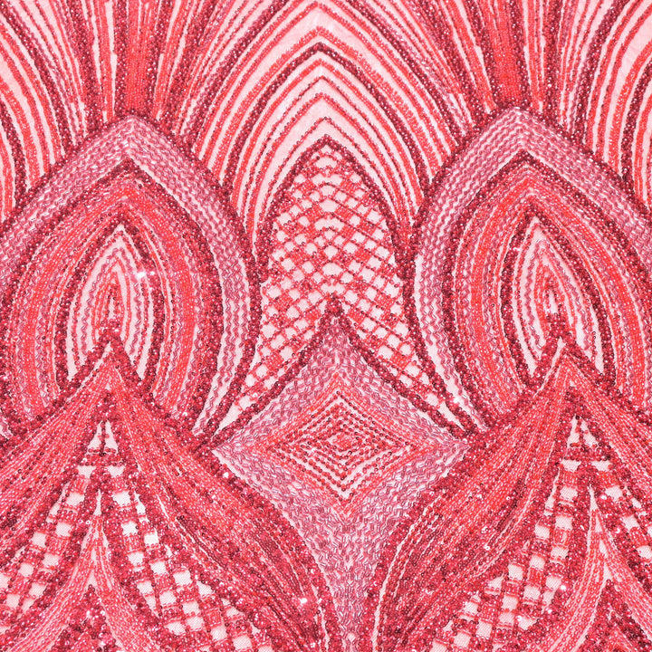 Beautiful Imported Net Cut Dana Sequins Embroidery Fabrics
