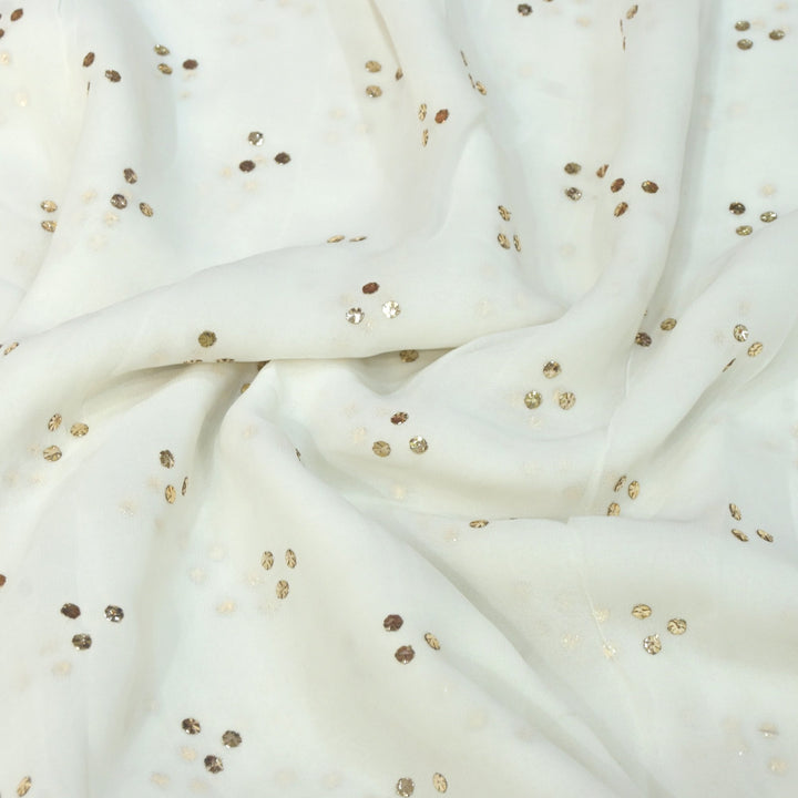 Viscose Georgette Hand Work Mukaish Fabrics