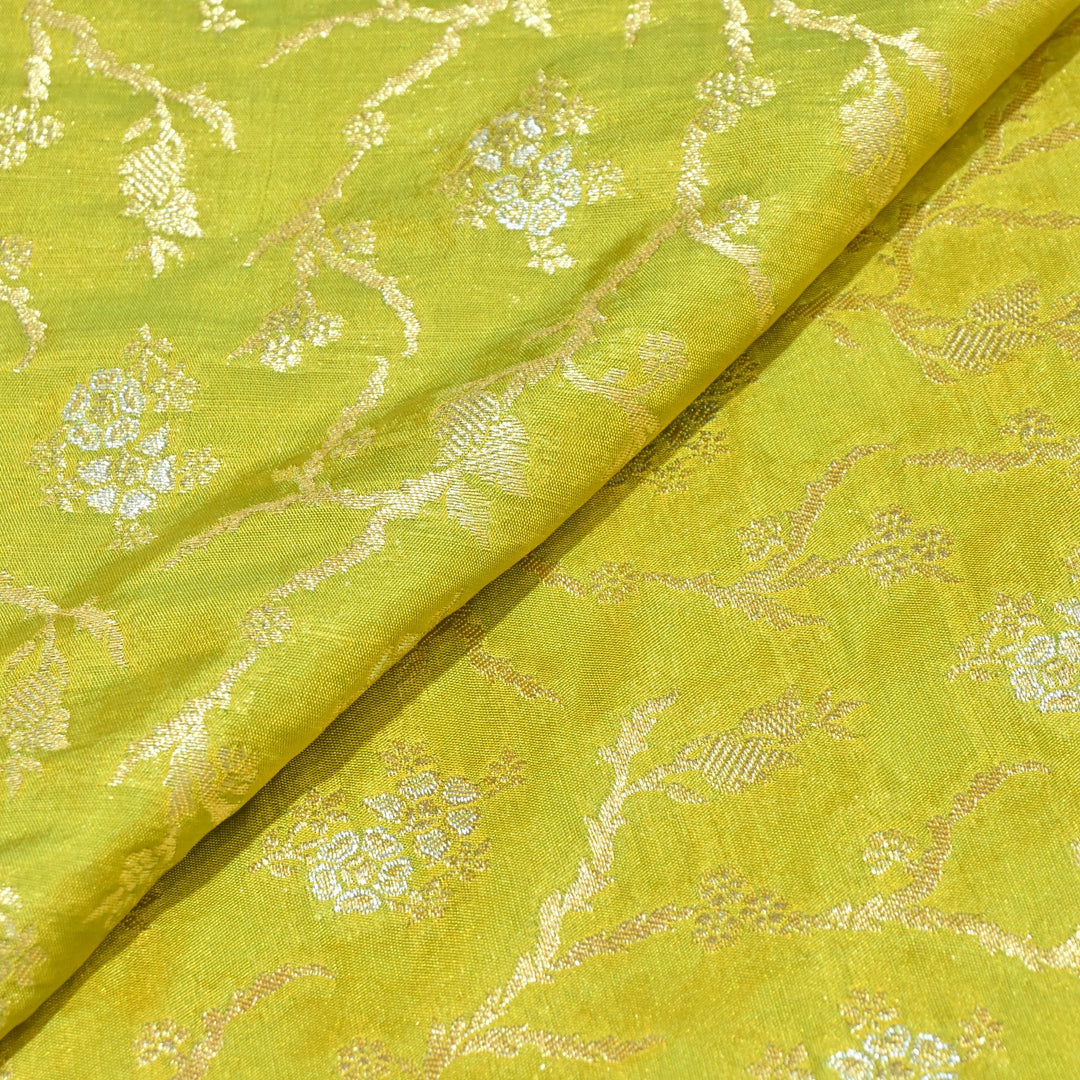 Silk Alfi Zari Brocade Fabrics