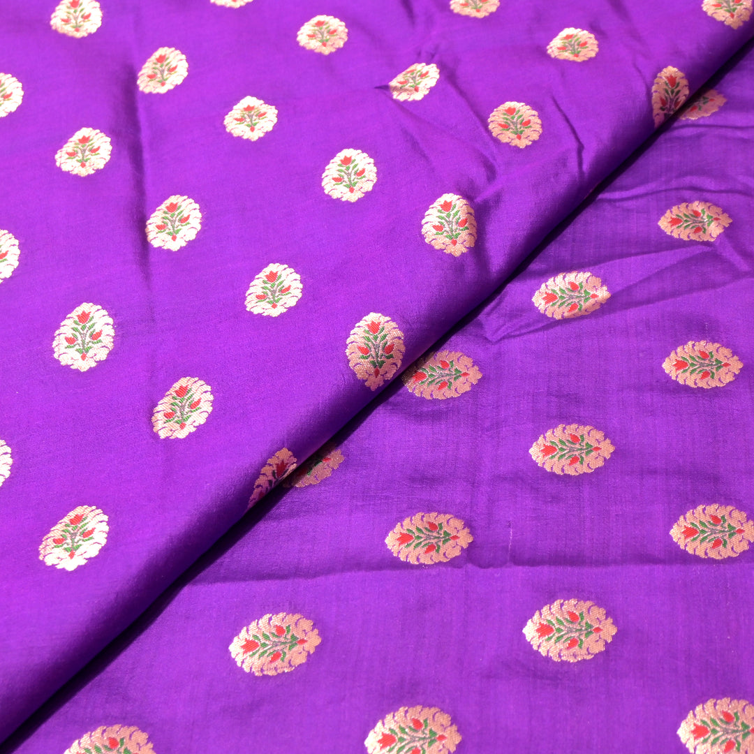 Pure Chiniya Silk Banarasi Brocade Fabric
