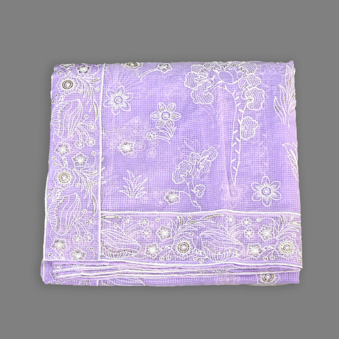 Kota Check Thread & Sequence Dupatta – Elegant Ethnic Dupatta for Women- V8332B-4