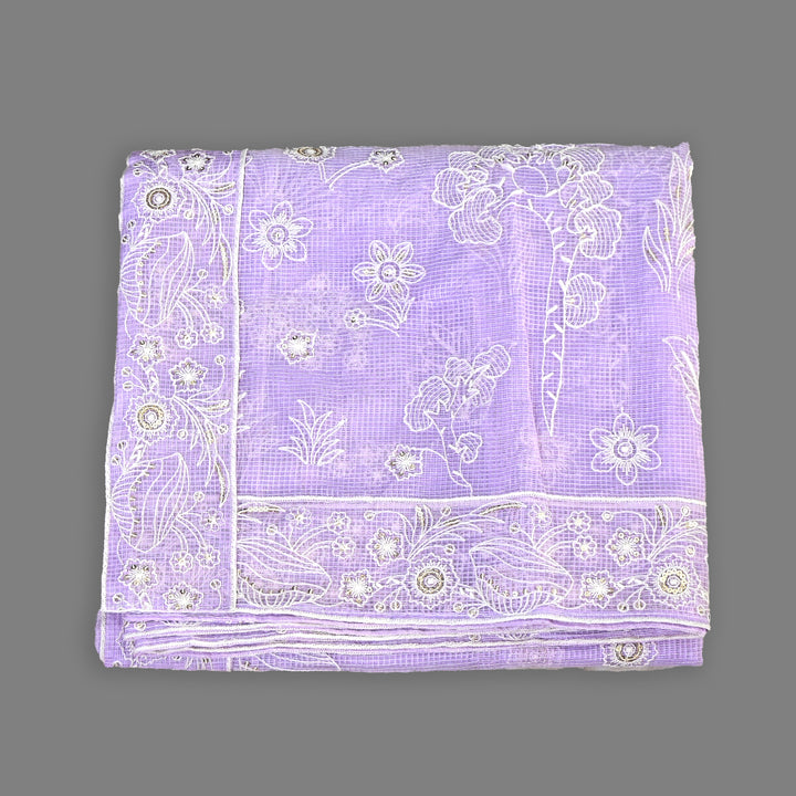 Kota Check Thread & Sequence Dupatta – Elegant Ethnic Dupatta for Women- V8332B-4
