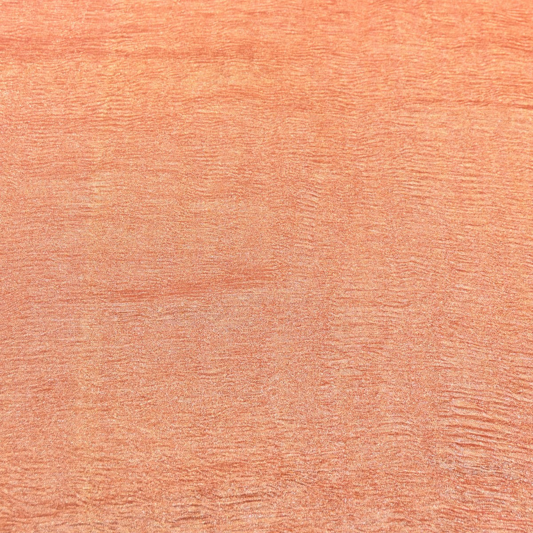Whiskey Premium Designer Dyed Crush Tissue Fabric with Glossy Finish