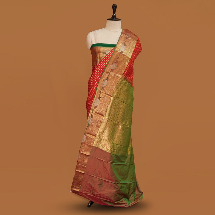 Red Colour Pure Kanjivaram Silk Sarees