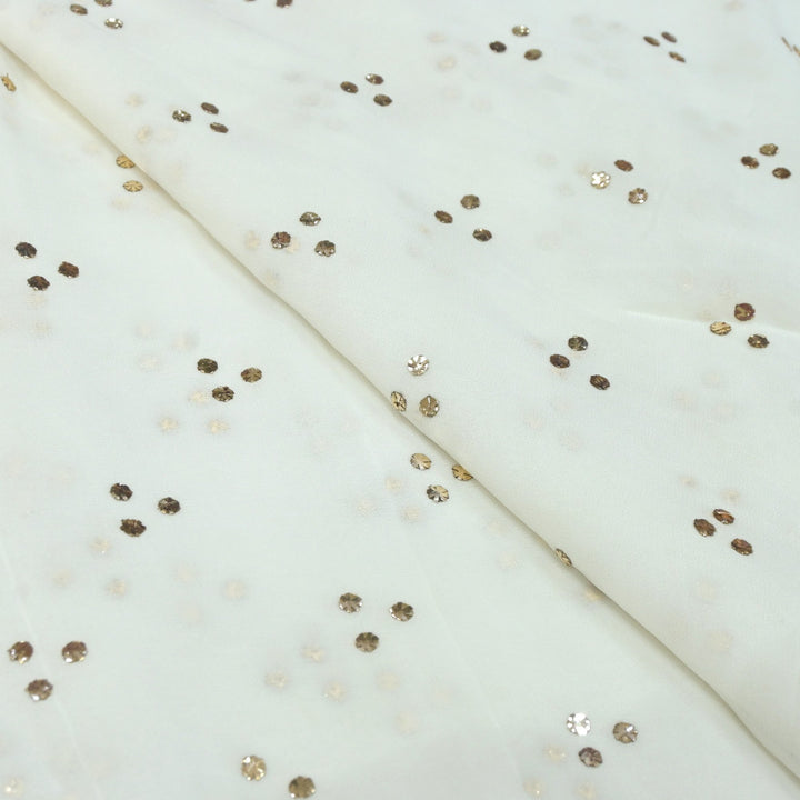 Viscose Georgette Hand Work Mukaish Fabrics