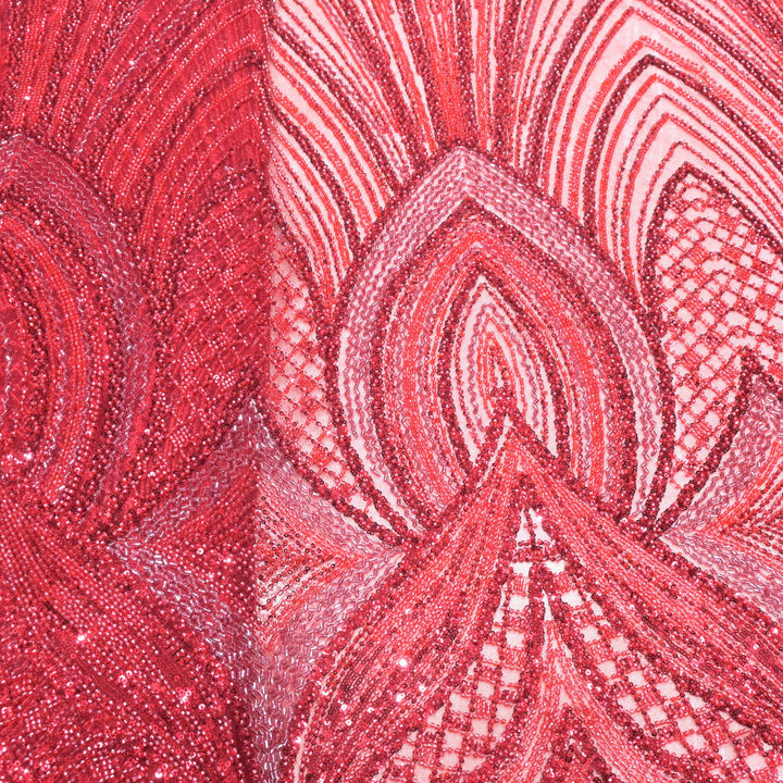 Beautiful Imported Net Cut Dana Sequins Embroidery Fabrics
