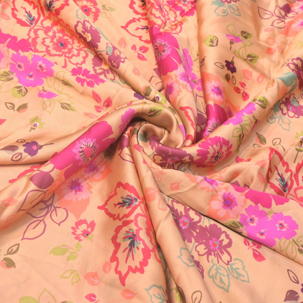 Modal Satin Digital Print Fabric