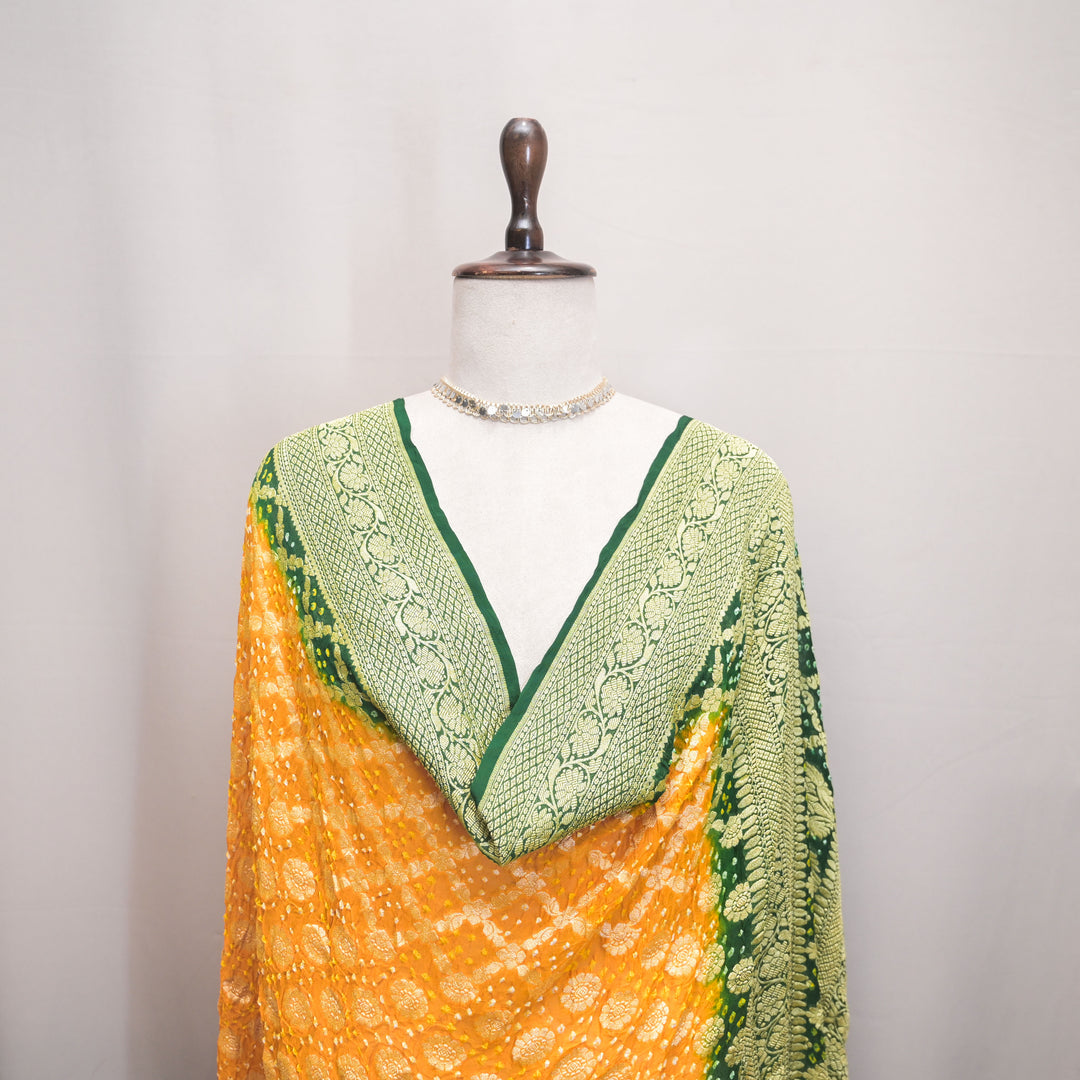 Mustard Yellow Ghatchola Bandhani Dupatta