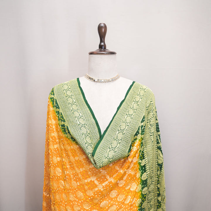 Mustard Yellow Ghatchola Bandhani Dupatta
