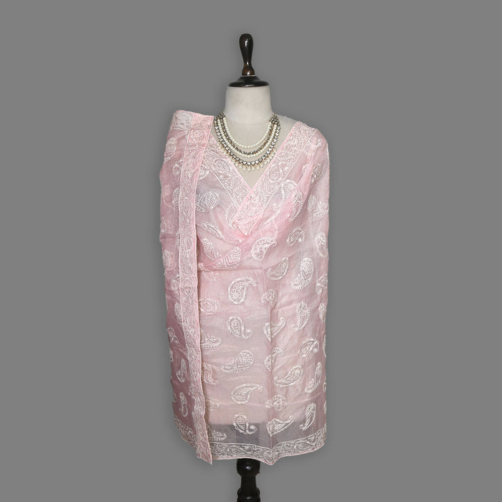 Kota Check Thread & Sequence Dupatta – Elegant Ethnic Dupatta for Women- V8188B-1