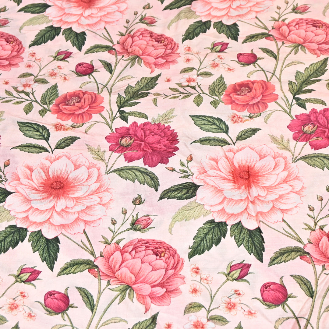Multicolor Muslin Digital Print Fabric-KTP44-09
