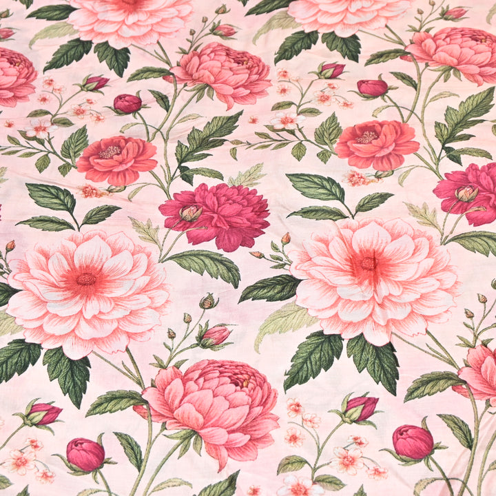 Multicolor Muslin Digital Print Fabric-KTP44-09