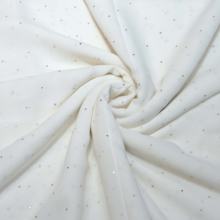 60gm Georgette Mukaish Hand Work Fabrics