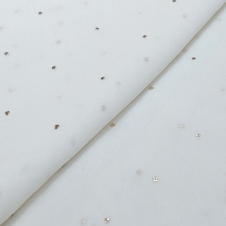 60gm Georgette Mukaish Hand Work Fabrics