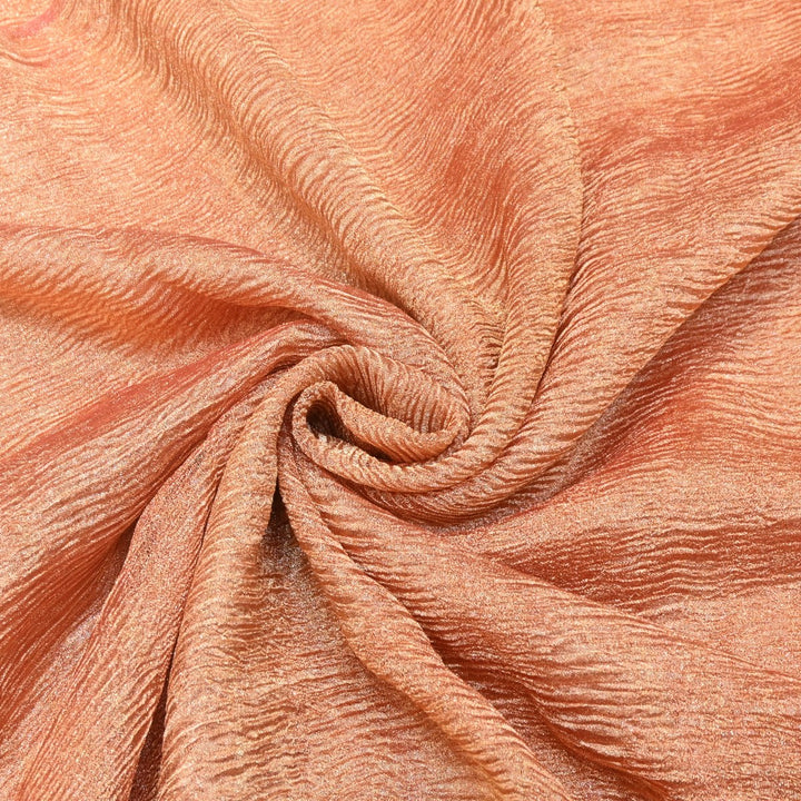 Whiskey Premium Designer Dyed Crush Tissue Fabric with Glossy Finish
