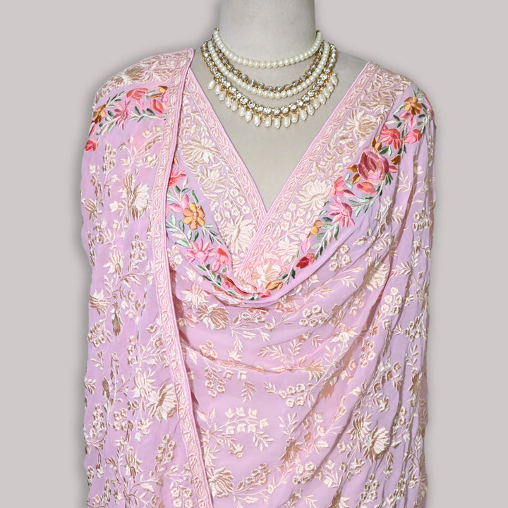 Premium Georgette Thread Embroidery Dupatta | Designer Festive Ethnic Dupatta for Women | F93653-05