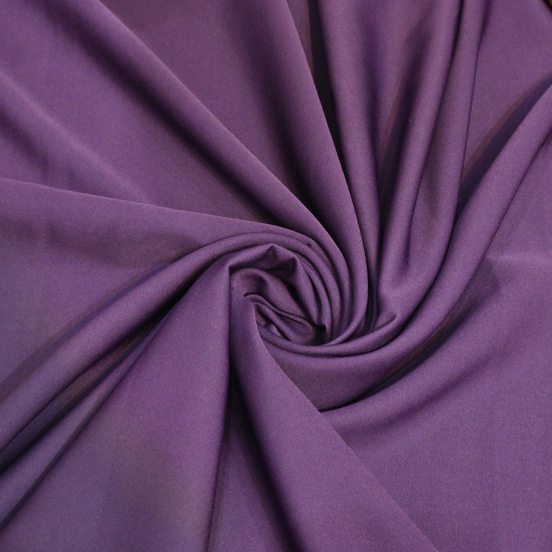 Muted Purple Colour Banana Crepe Fabrics