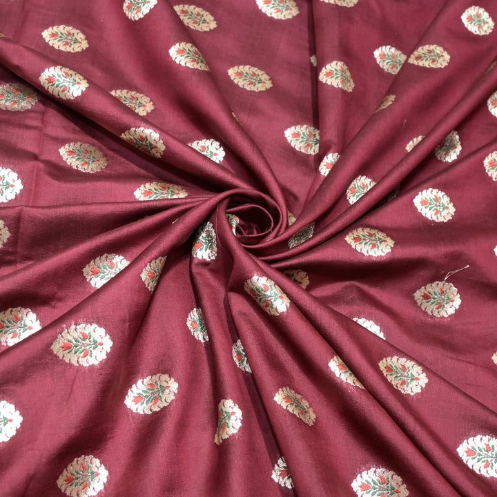 Pure Chiniya Silk Banarasi Brocade Fabric