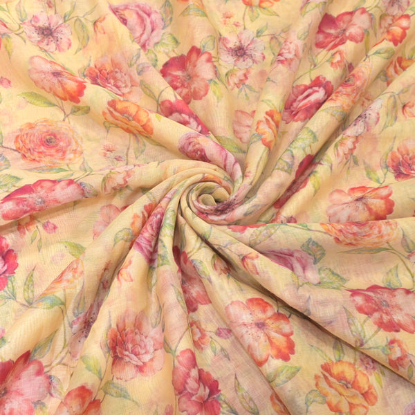 Premium Mul Chanderi Digital Print Fabrics