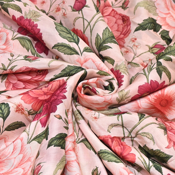Multicolor Muslin Digital Print Fabric-KTP44-09