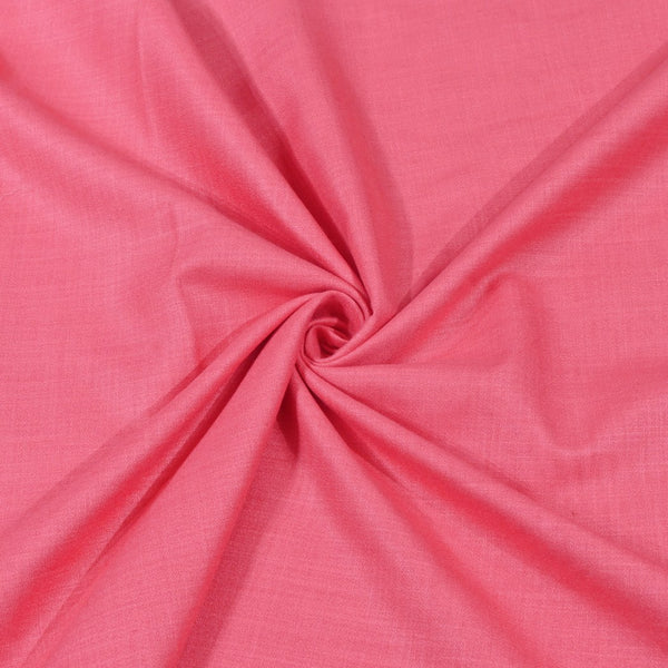 Rosy Pink Color Matka Cotton Fabrics